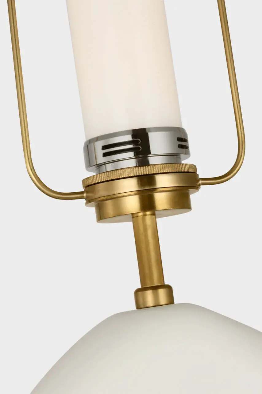 Adria 25" Cordless Table Lamp in Plaster White with Linen Shade - Image 7