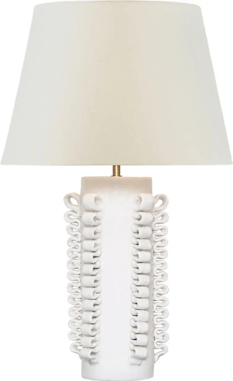 Elegant Crackle-Glazed Table Lamp with Timeless Coastal Appeal - Image 1