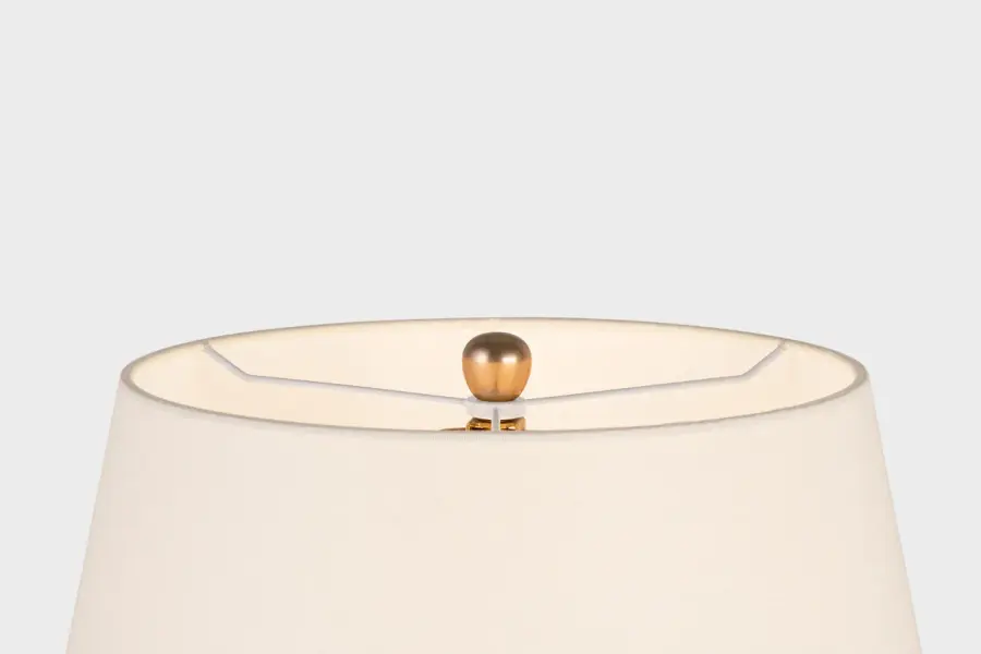 Rocco 27" Table Lamp in Black with Linen Shade - Image 3