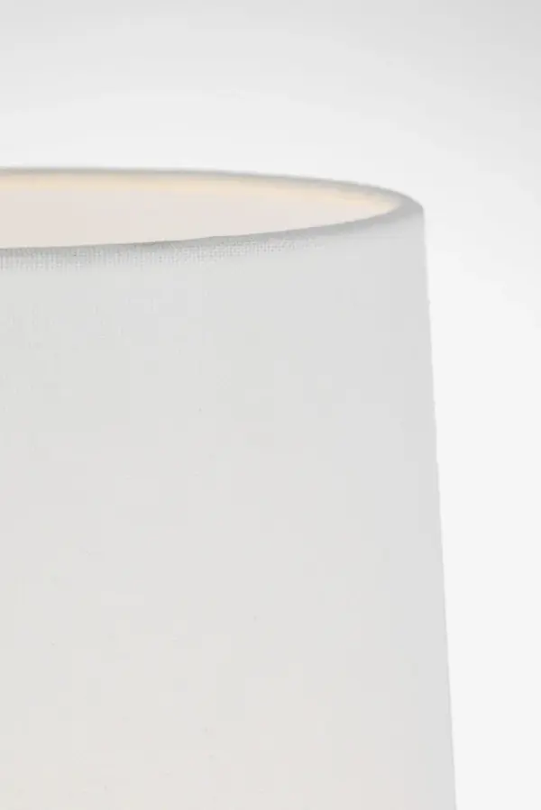 Breslin 16" Cordless Accent Lamp in Clear Glass with Linen Shade - Image 4
