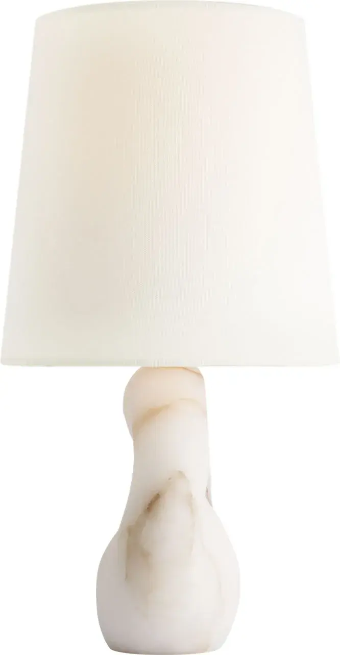 Elegant Alabaster Table Lamp with Natural Stone Beauty - Image 4