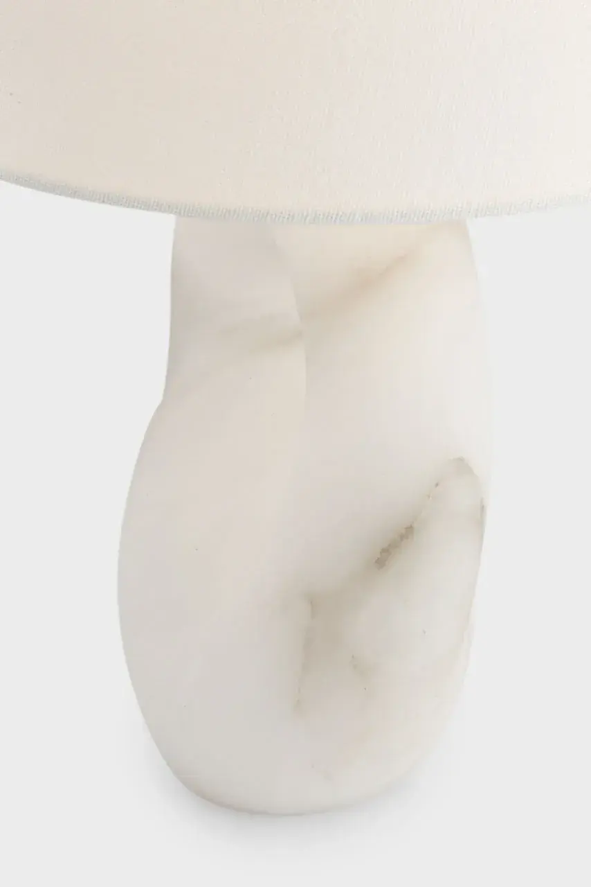 Elegant Alabaster Table Lamp with Natural Stone Beauty - Image 5