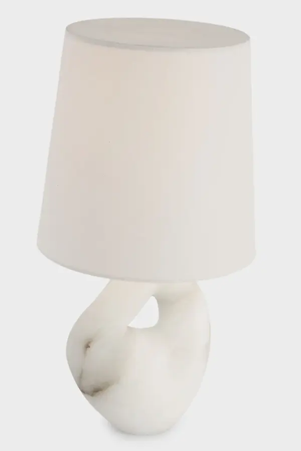 Elegant Alabaster Table Lamp with Natural Stone Beauty - Image 7
