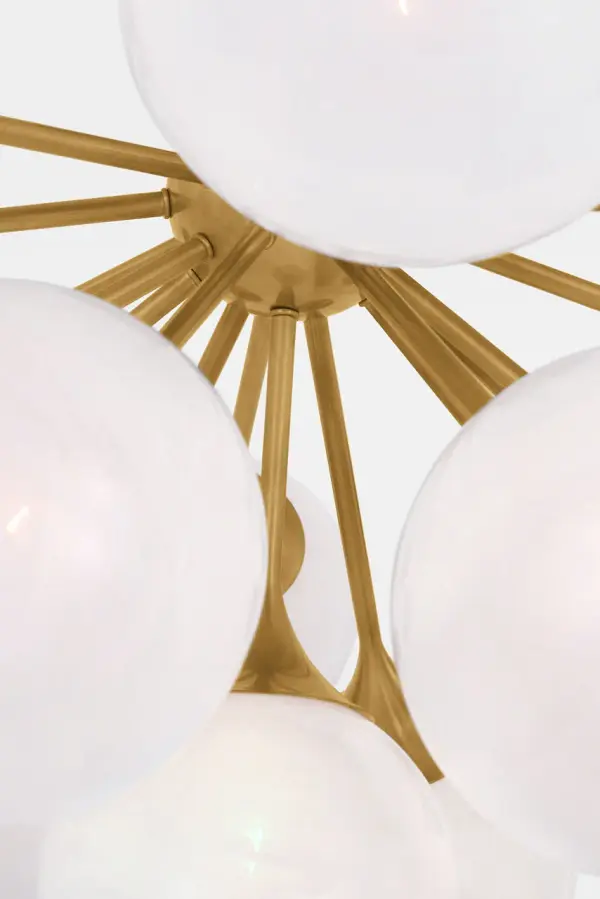 Grand Statement Flush Mount Blending Old-World Glamour with Modern Design - Image 3