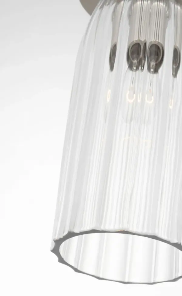 Asalea Monopoint Flush Mount in Polished Nickel with Clear Glass - Image 4