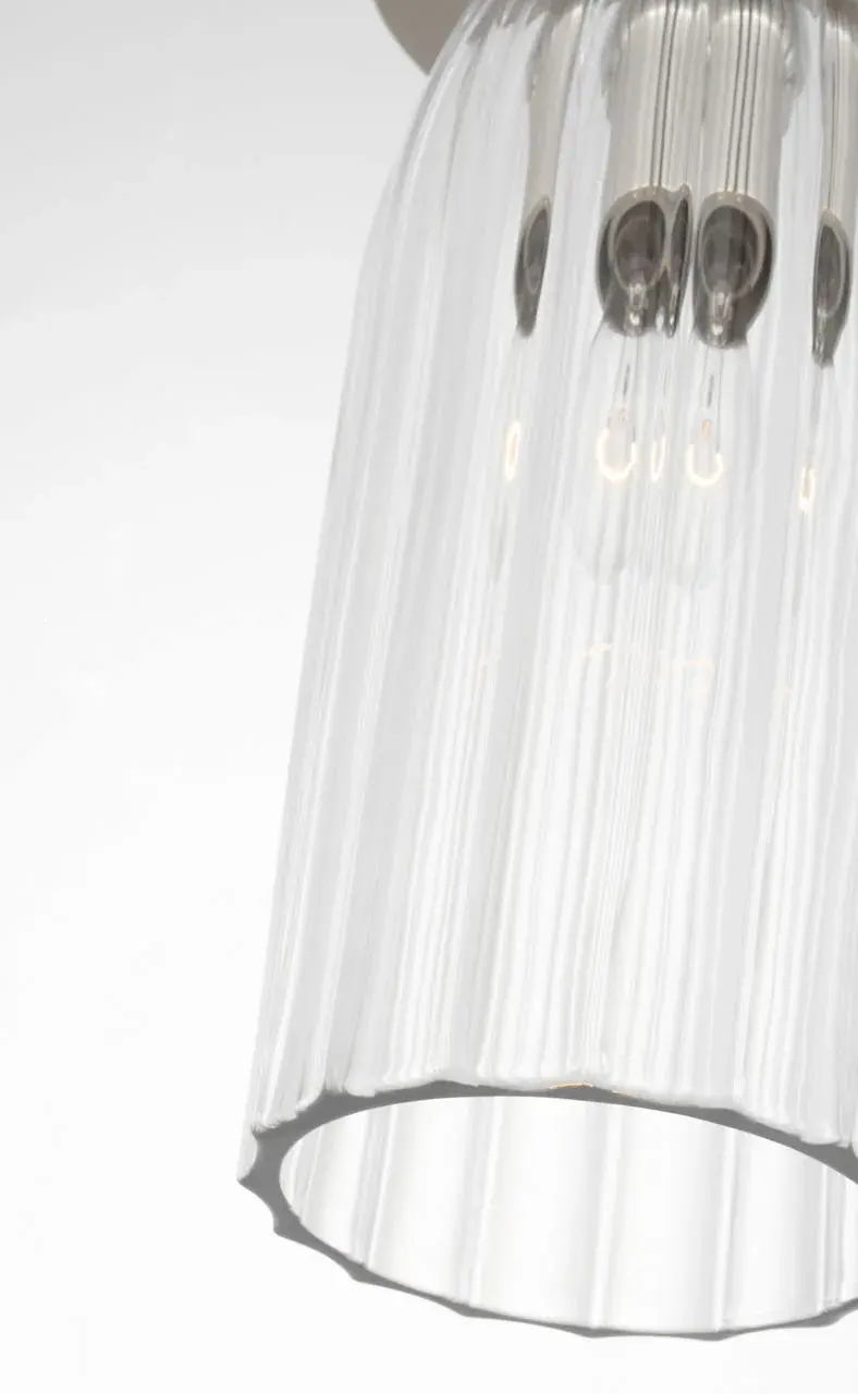 Asalea Monopoint Flush Mount in Polished Nickel with Clear Glass - Image 4