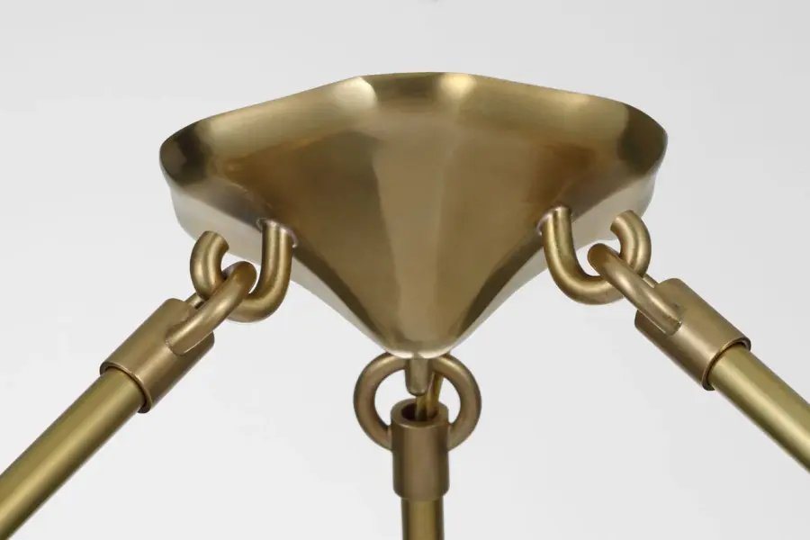 Rhine 36" Ring Chandelier in Hand-Rubbed Antique Brass with Crystal - Image 12