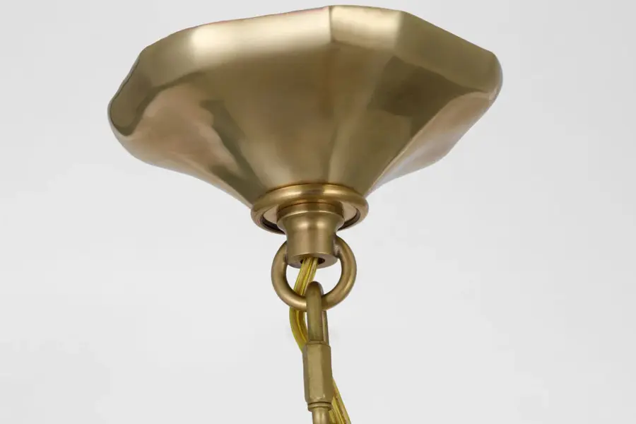 Rhine 36" Ring Chandelier in Hand-Rubbed Antique Brass with Crystal - Image 7