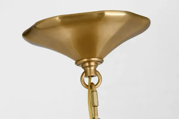 Rhine 34" Three Tier Chandelier in Hand-Rubbed Antique Brass with Crystal - Image 7