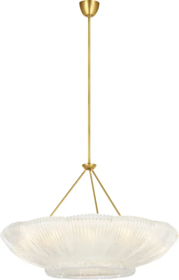 Sophisticated Statement Chandelier with Artisanal Glass Detail - Image 1