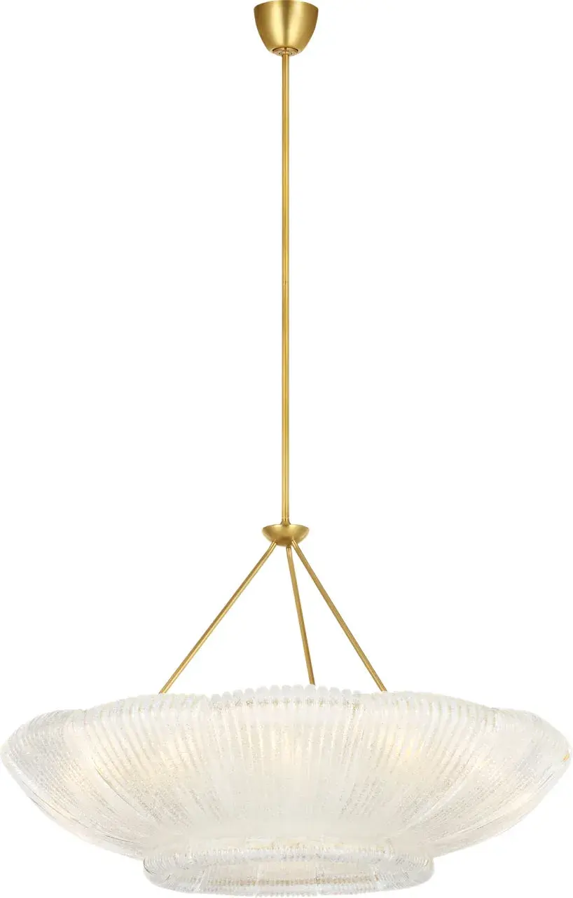 Sophisticated Statement Chandelier with Artisanal Glass Detail - Image 1