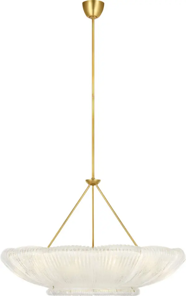 Sophisticated Statement Chandelier with Artisanal Glass Detail - Image 2