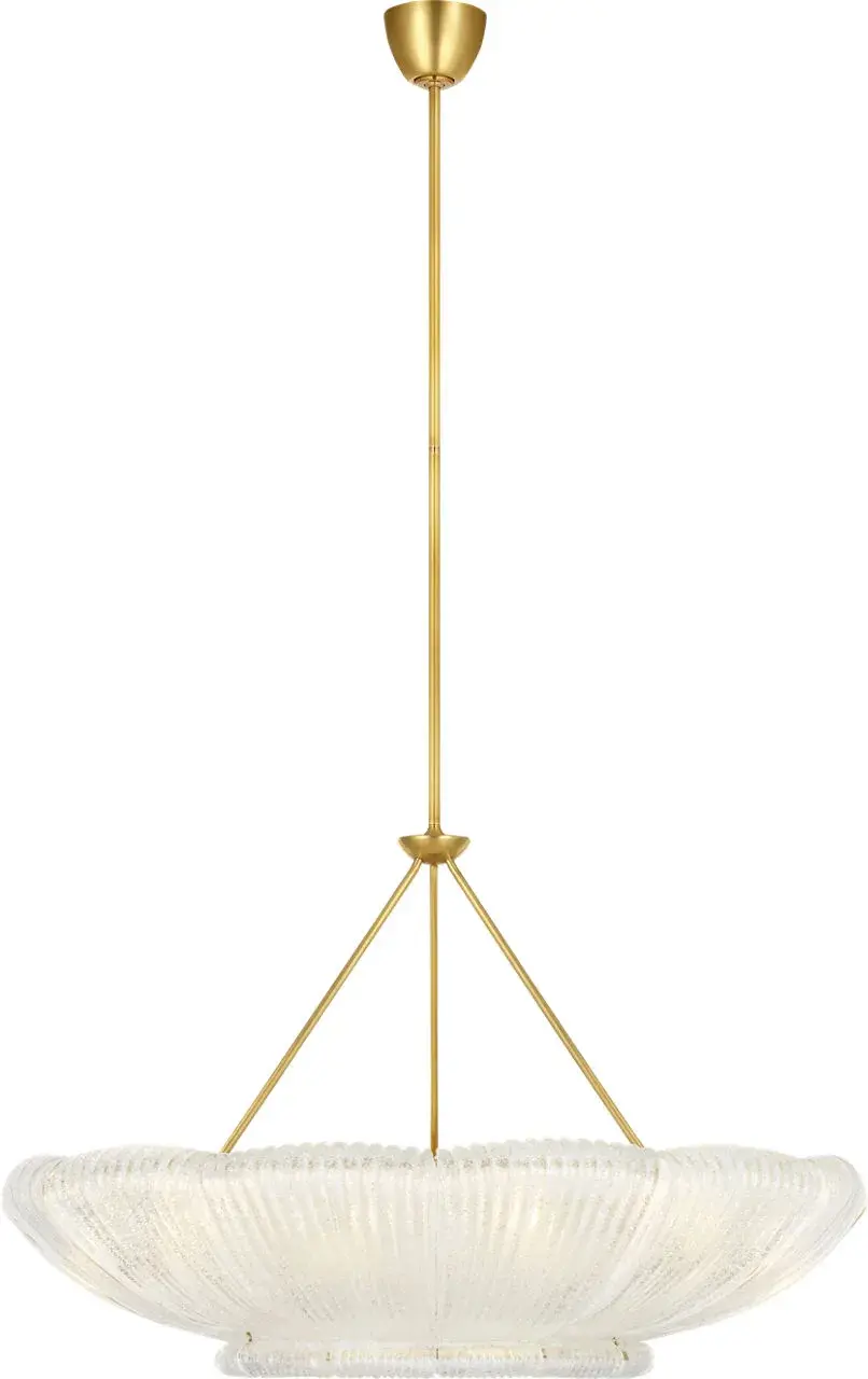 Sophisticated Statement Chandelier with Artisanal Glass Detail - Image 2