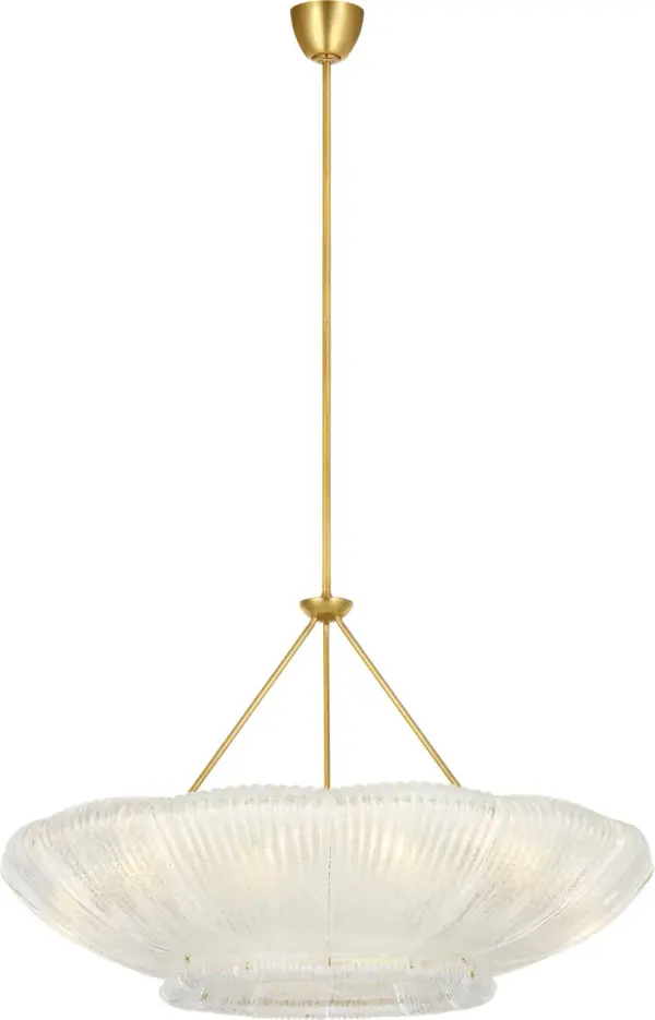 Sophisticated Statement Chandelier with Artisanal Glass Detail - Image 3