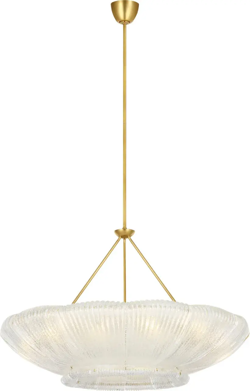 Sophisticated Statement Chandelier with Artisanal Glass Detail - Image 3