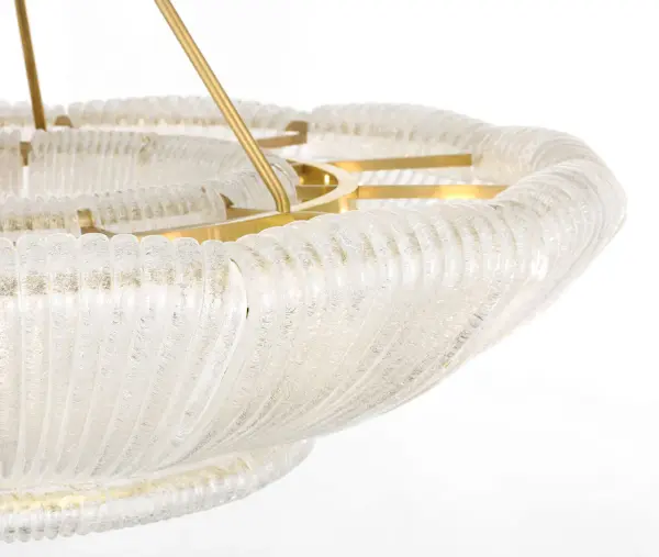 Sophisticated Statement Chandelier with Artisanal Glass Detail - Image 4