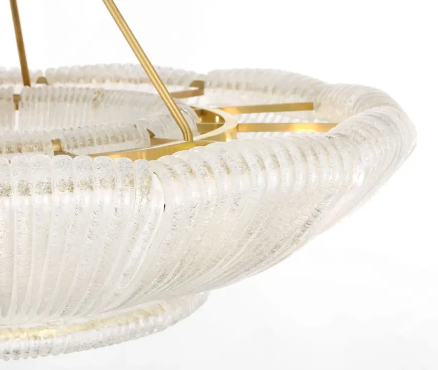 Sophisticated Statement Chandelier with Artisanal Glass Detail - Image 4