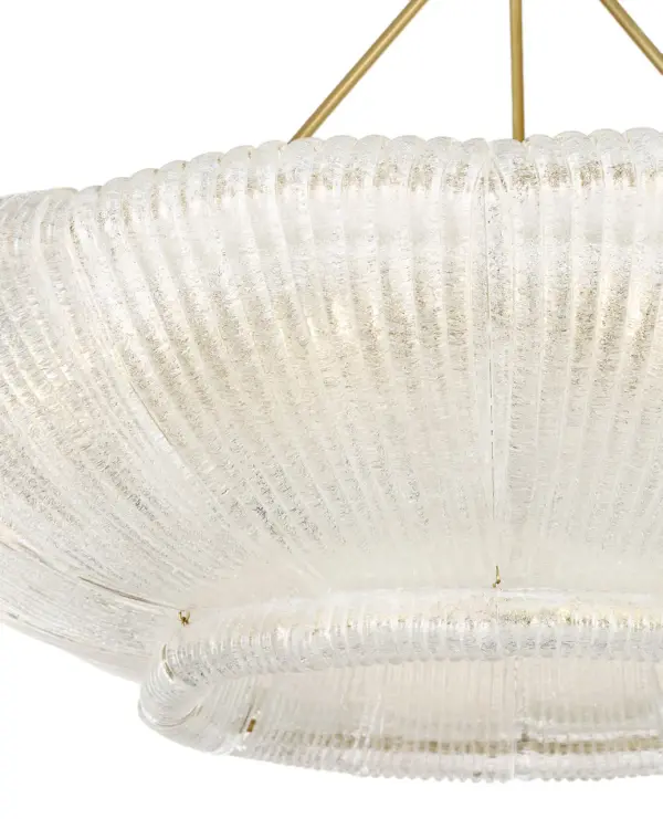 Sophisticated Statement Chandelier with Artisanal Glass Detail - Image 5