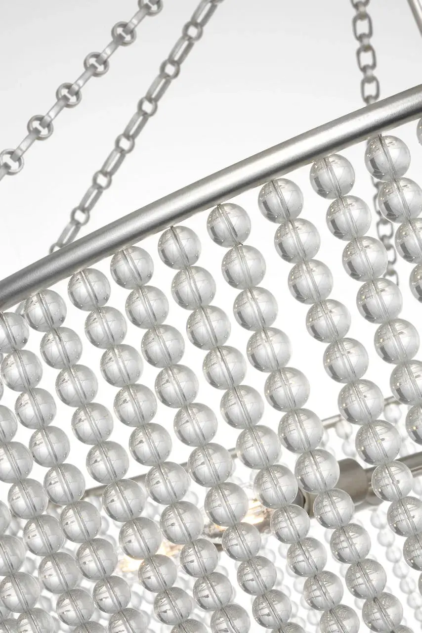 Jacqueline 46" Basket Chandelier in Burnished Silver Leaf - Image 7