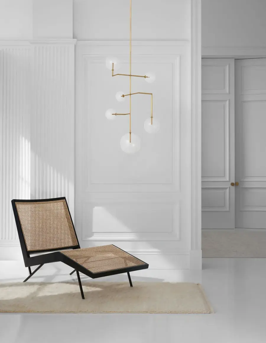 Linnea 26" Entry Chandelier in Hand-Rubbed Antique Brass with Clear Glass - Image 11