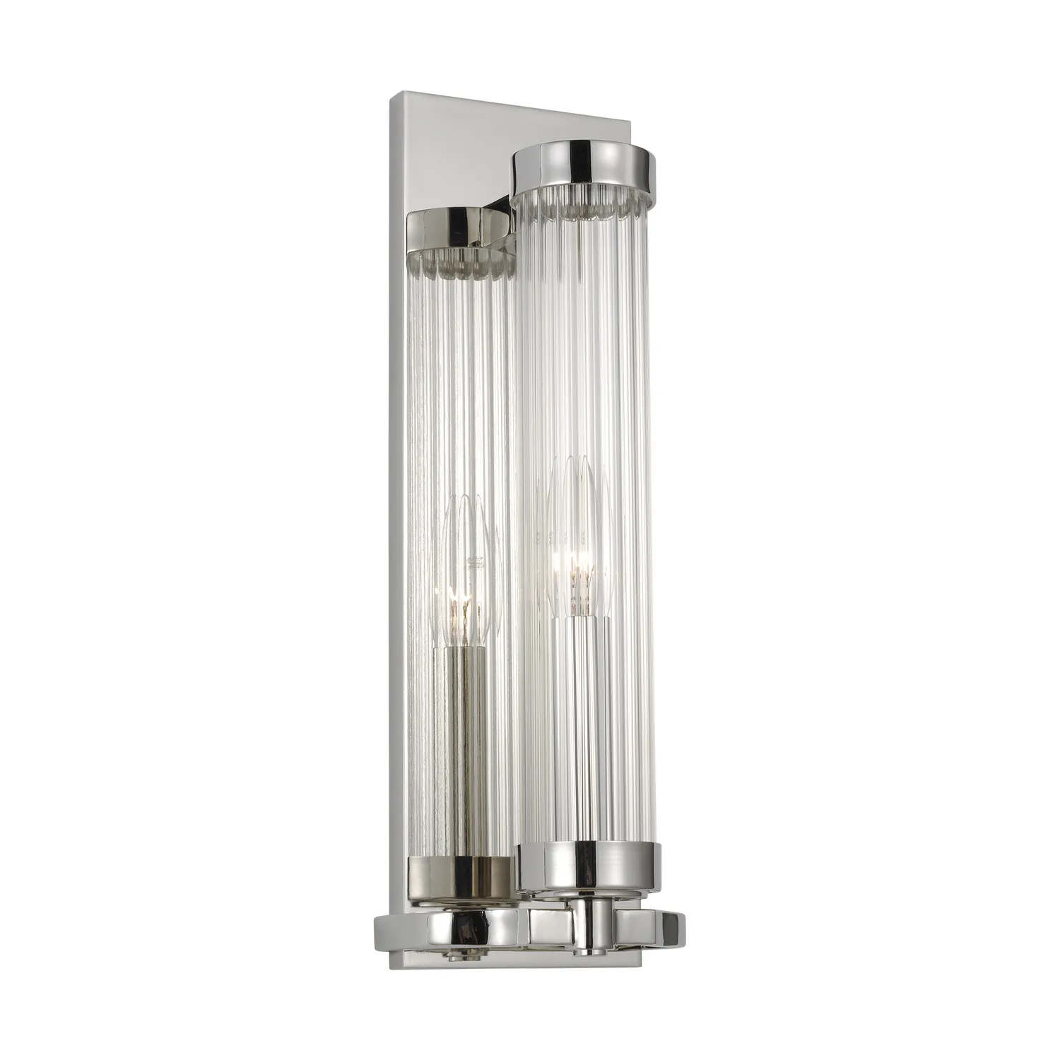 Alexa Hampton Demi One Light Wall Sconce in Polished Nickel