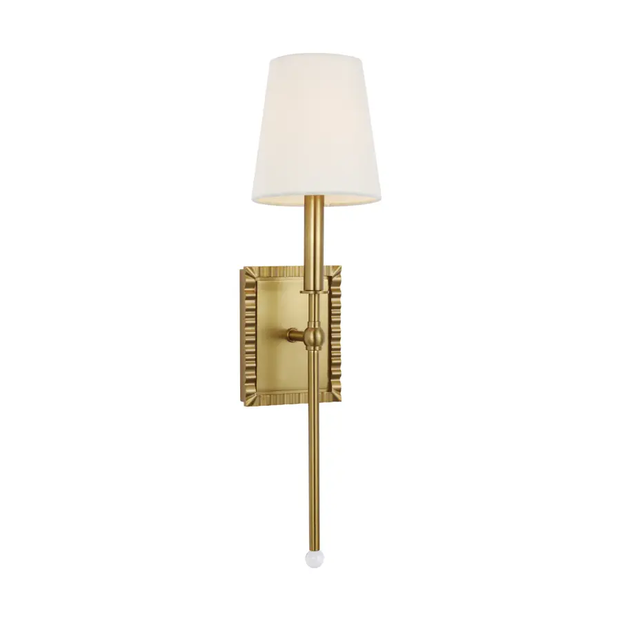 Baxley One Light Wall Sconce in Burnished Brass
