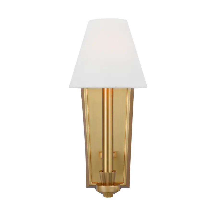 Paisley One Light Wall Sconce in Burnished Brass