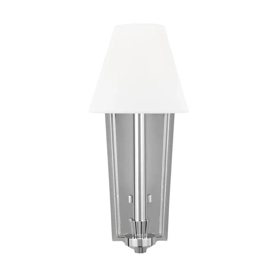 Paisley One Light Wall Sconce in Polished Nickel