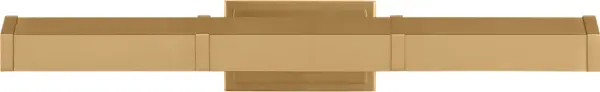 The Granby picture light combines traditional elegance with modern architectural details, featuring an adjustable shade and burnished brass finish. Designed specifically for artwork illumination with optimal lighting placement. - alternate view