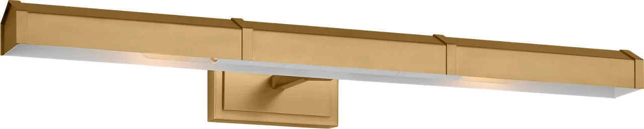 Granby Two Light Picture Light in Burnished Brass