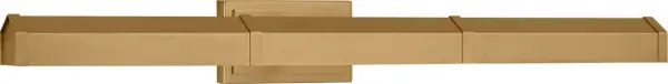 The Granby picture light by Alexa Hampton combines traditional elegance with modern architectural details. Its adjustable shade and burnished brass finish make it ideal for highlighting artwork while adding sophistication to any space. - alternate view