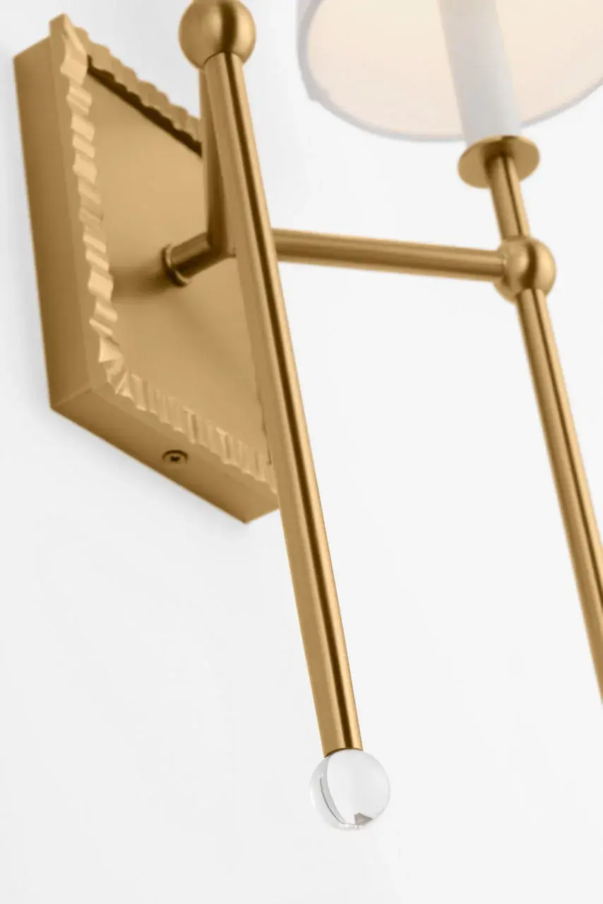 Baxley Two Light Wall Sconce in Burnished Brass - Image 5