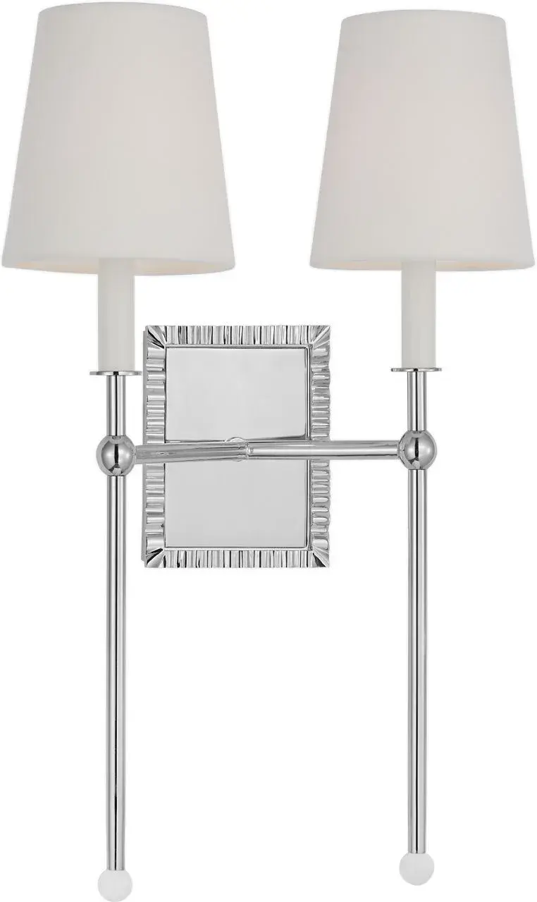 Baxley Two Light Wall Sconce in Polished Nickel - Image 2