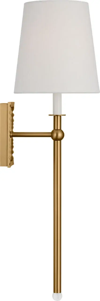 Baxley One Light Wall Sconce in Burnished Brass - Image 3