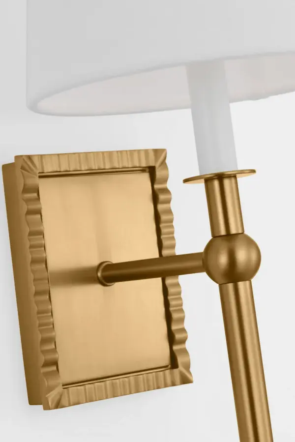 Baxley One Light Wall Sconce in Burnished Brass - Image 5