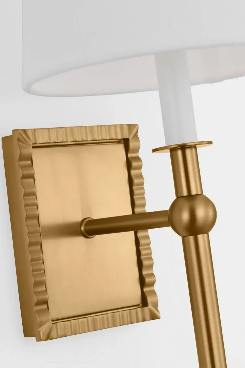 Baxley One Light Wall Sconce in Burnished Brass - Image 5