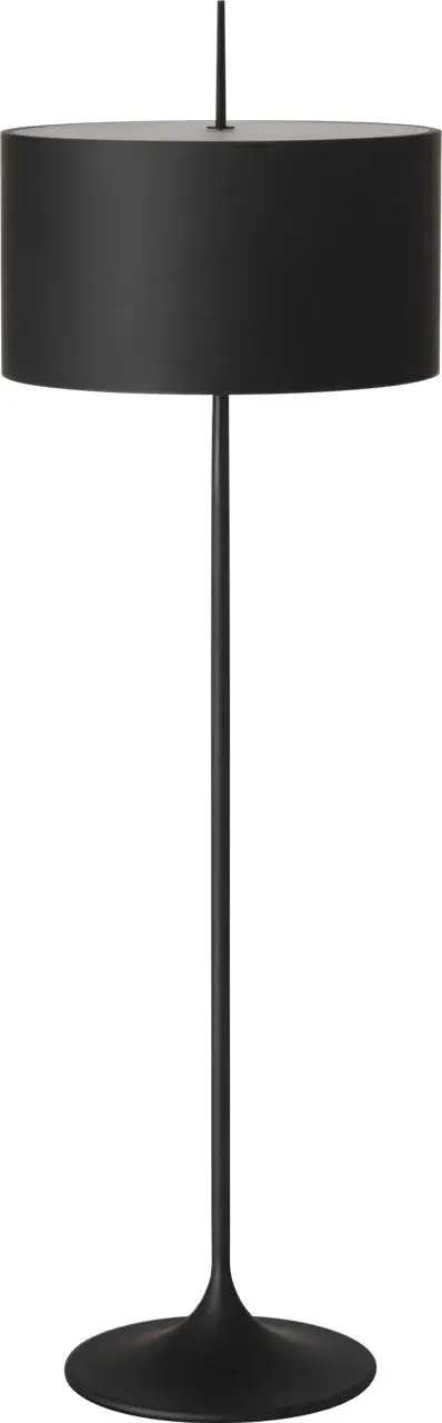 The Spinet floor lamp combines contemporary minimalist design with functional elegance. Its 62-inch height and matte black finish create a bold statement piece that provides excellent ambient lighting for modern interiors. - alternate view