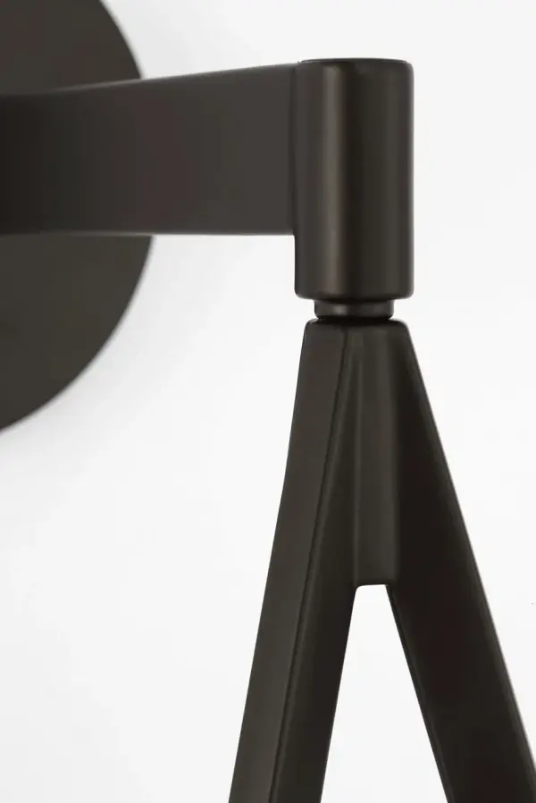 Divina 19" Floating Bowl Sconce in Modern Iron with Alabaster - Image 11