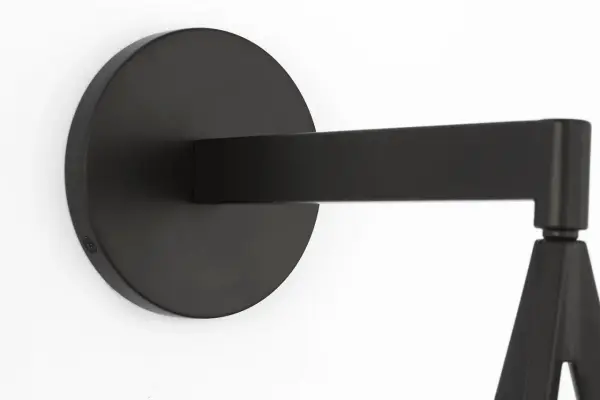 Divina 19" Floating Bowl Sconce in Modern Iron with Alabaster - Image 7