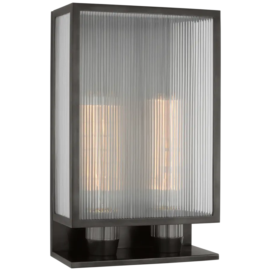 York 16" Double Box Outdoor Sconce - Image 1