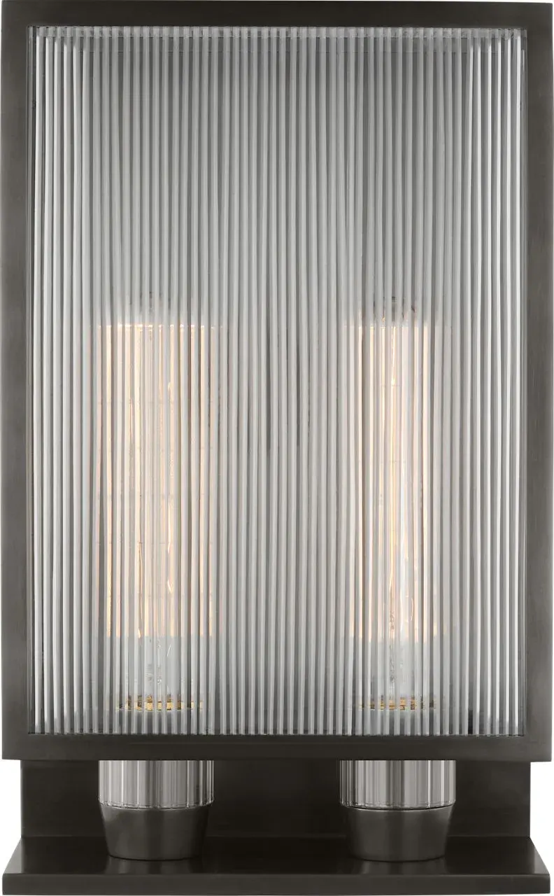 York 16" Double Box Outdoor Sconce - Image 3