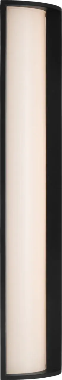 The Phinn 18" Linear Bath Sconce combines modern iron finish with white glass for clean, even illumination. Its linear design provides excellent task lighting for vanity areas while maintaining a sophisticated aesthetic. - alternate view
