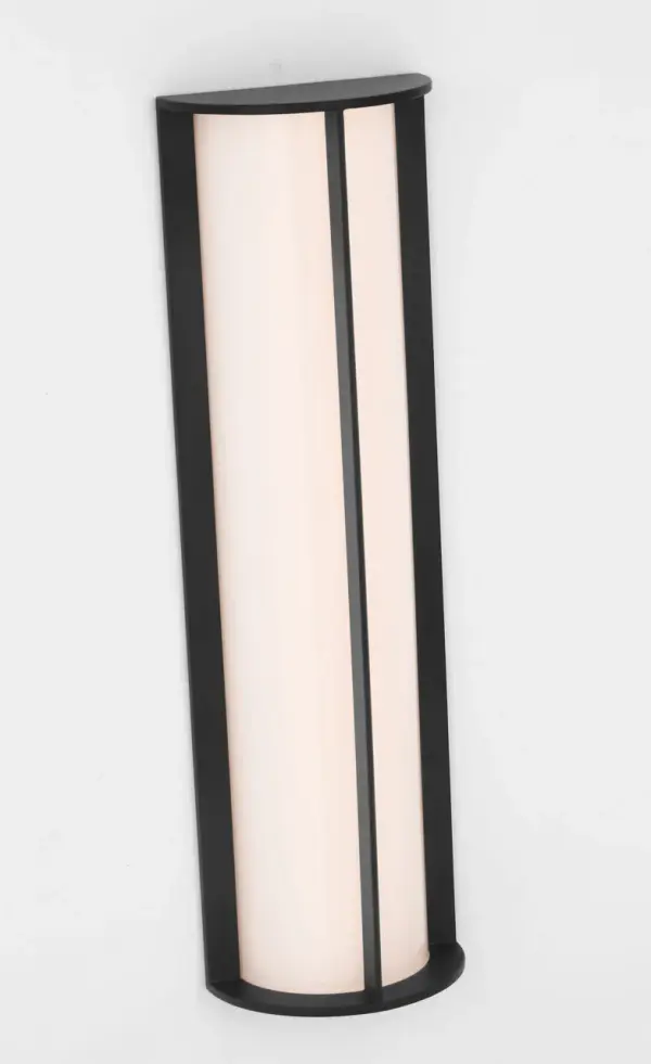 Phinn 18" Linear Bath Sconce in Modern Iron with White Glass - Image 5