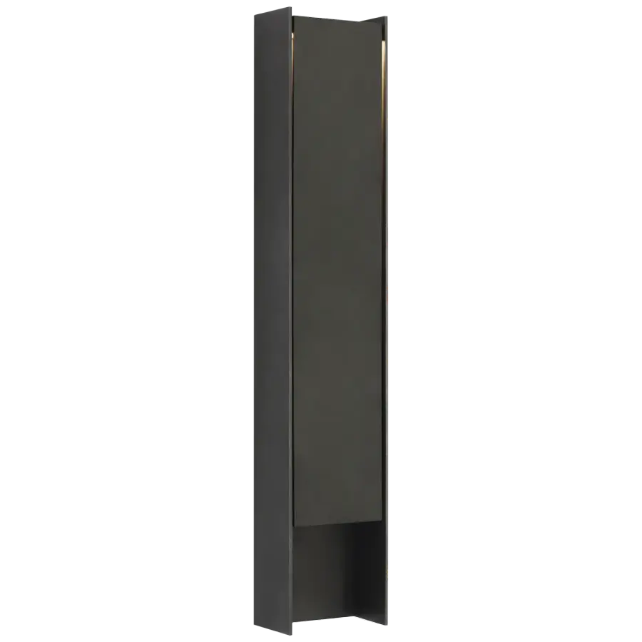 Align 41" Shielded Wall Light in Blackened Stainless - Image 2