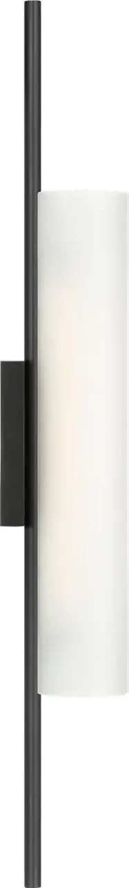 Windchime 25" Tubular Sconce in Bronze with Soft Etched Glass - Image 7