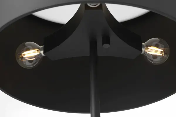 Sleek Modern Trumpet Base Table Lamp with Sophisticated Matte Black Finish - Image 5