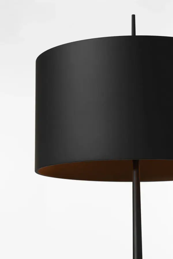Sleek Modern Trumpet Base Table Lamp with Sophisticated Matte Black Finish - Image 7