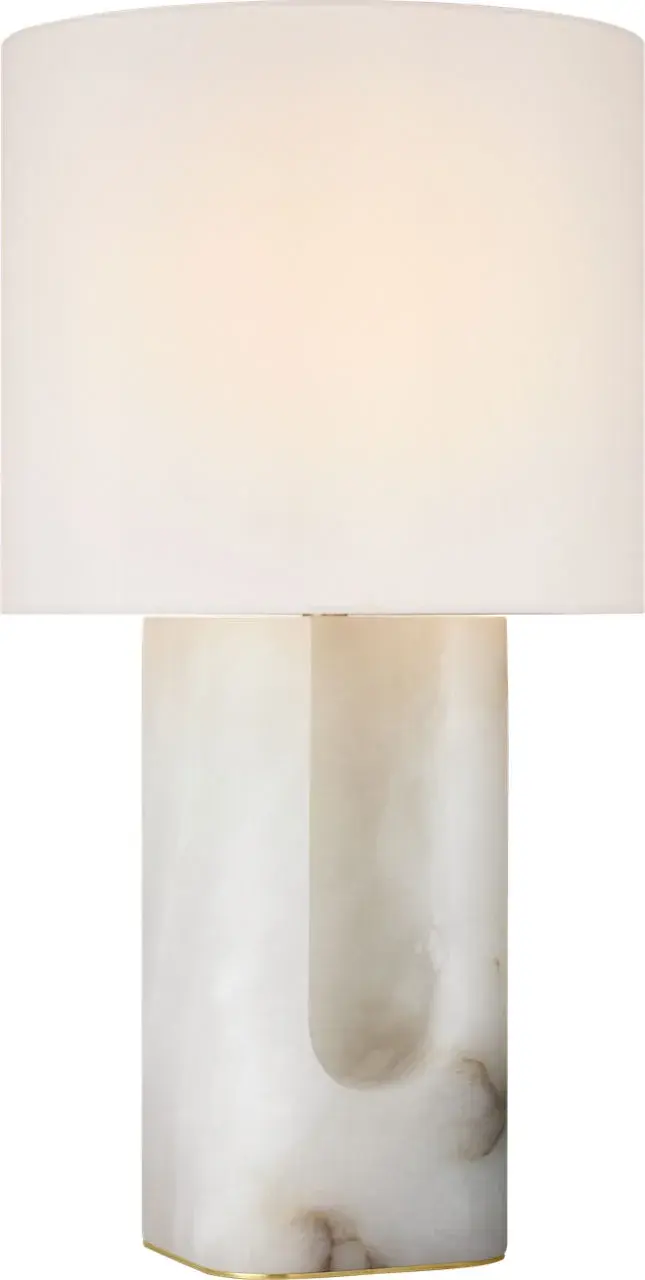 Sophisticated Alabaster Table Lamp with Natural Stone Beauty - Image 2