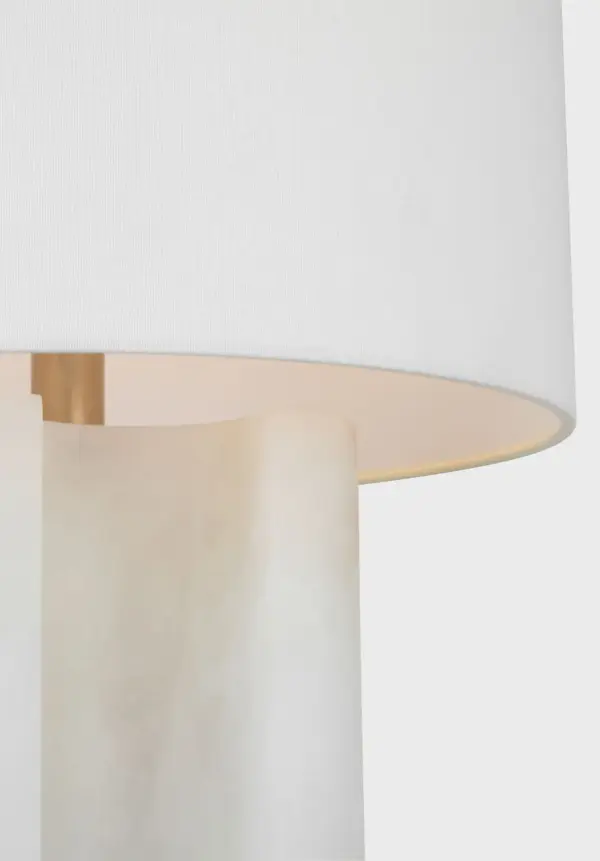Sophisticated Alabaster Table Lamp with Natural Stone Beauty - Image 3
