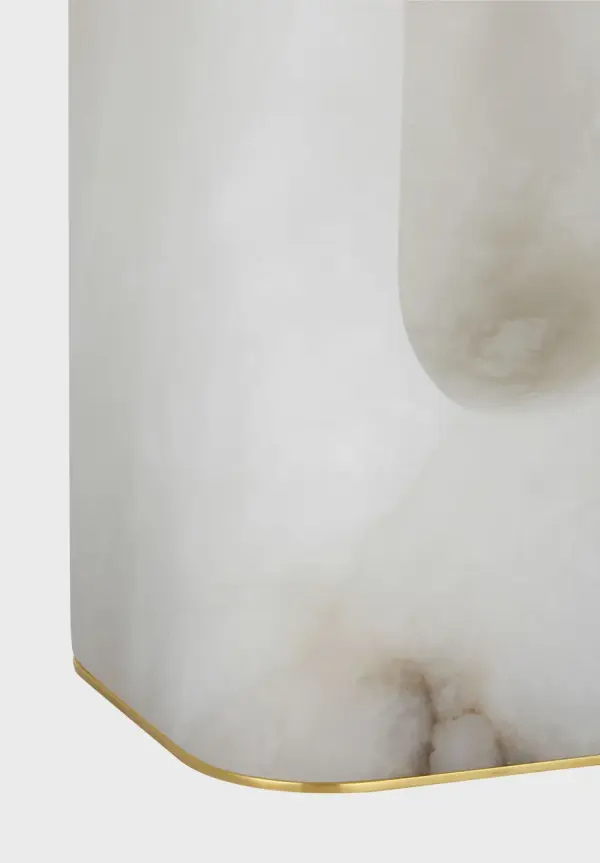 Sophisticated Alabaster Table Lamp with Natural Stone Beauty - Image 4